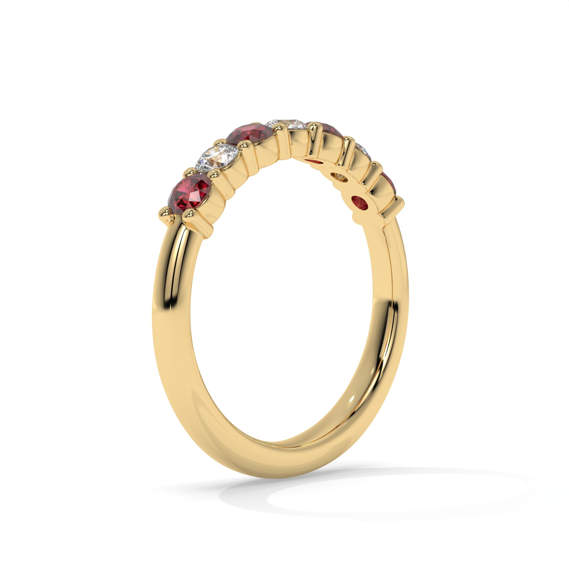 14K Yellow Gold - Ruby
