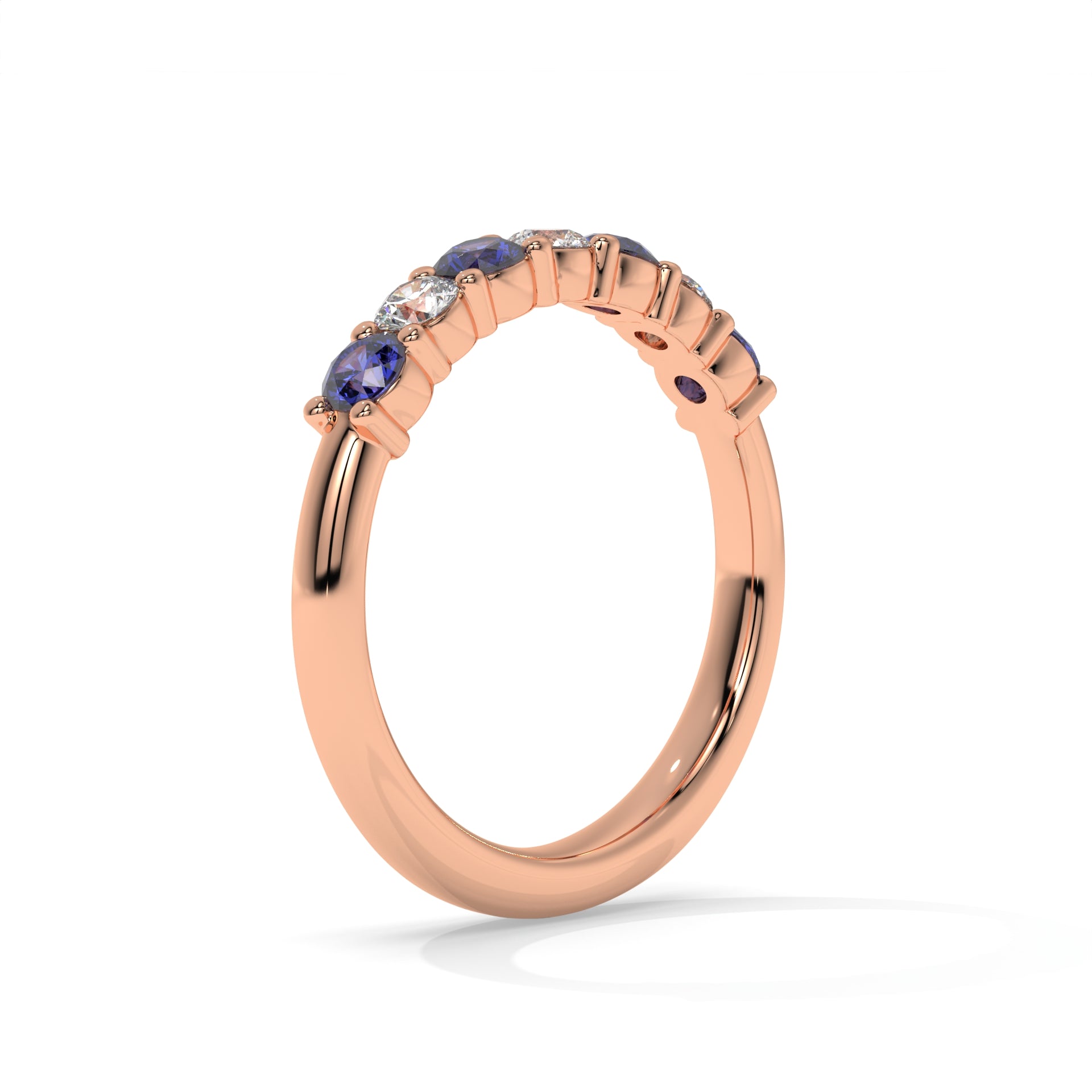 14K Rose Gold - Sapphire