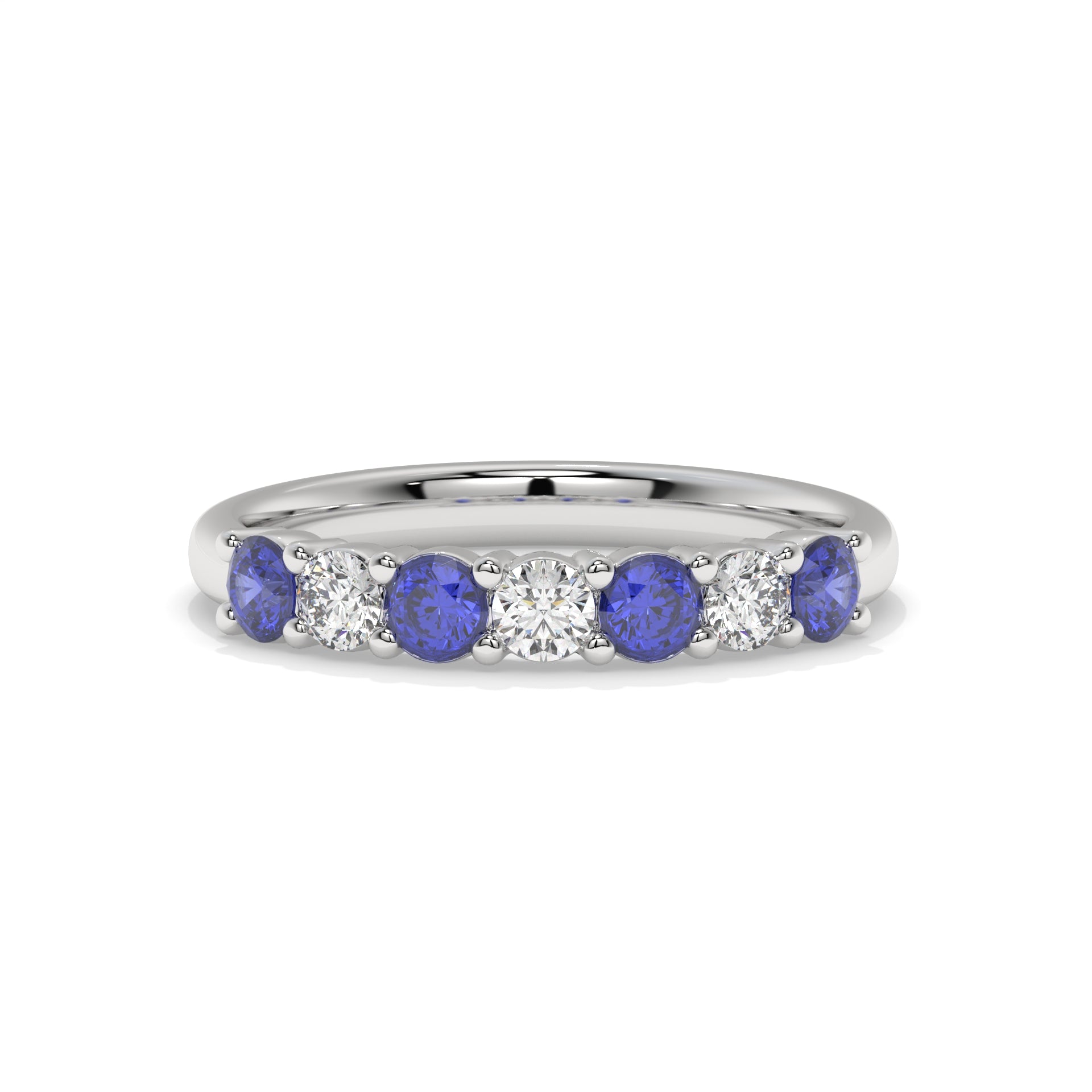 14K White Gold - Sapphire