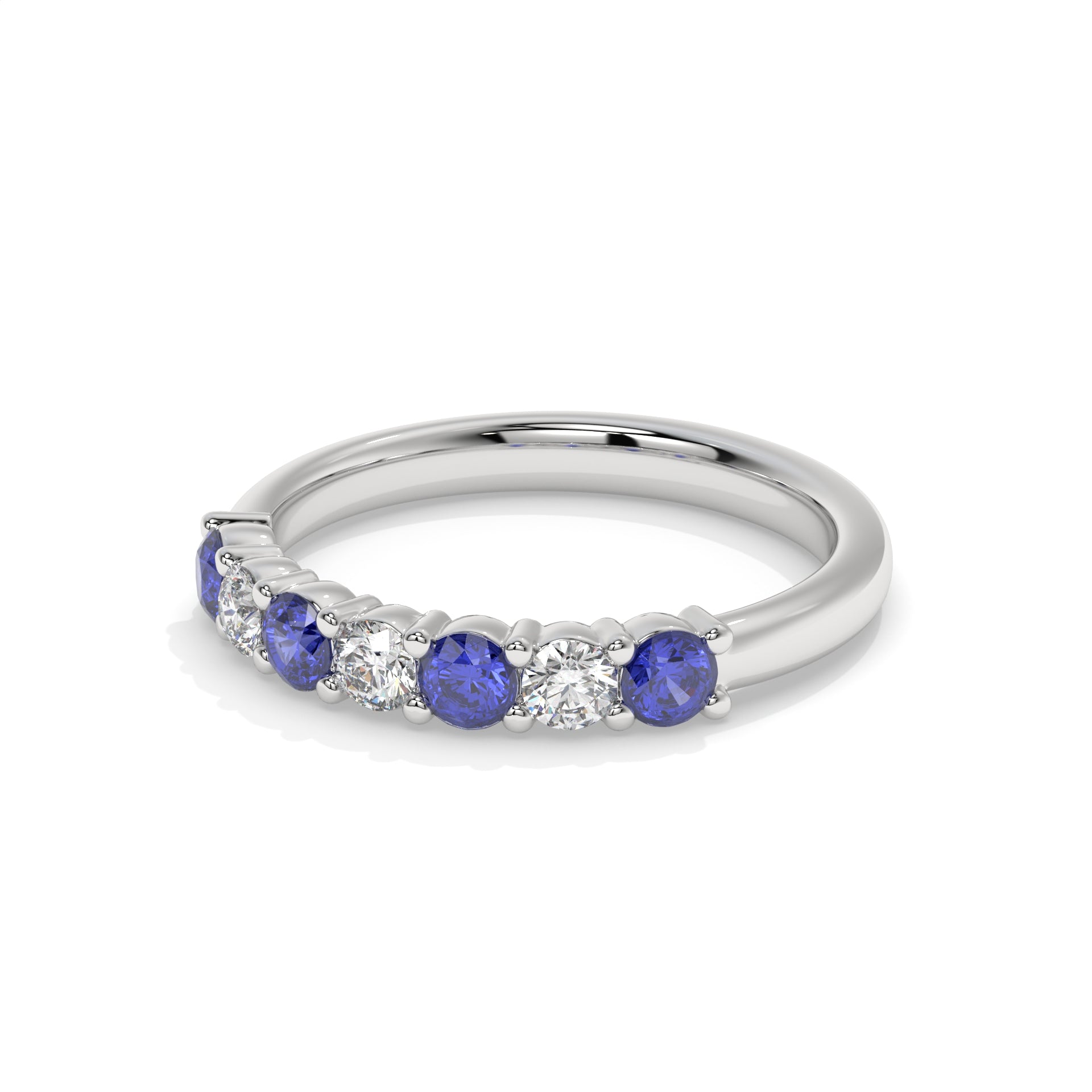 14K White Gold - Sapphire