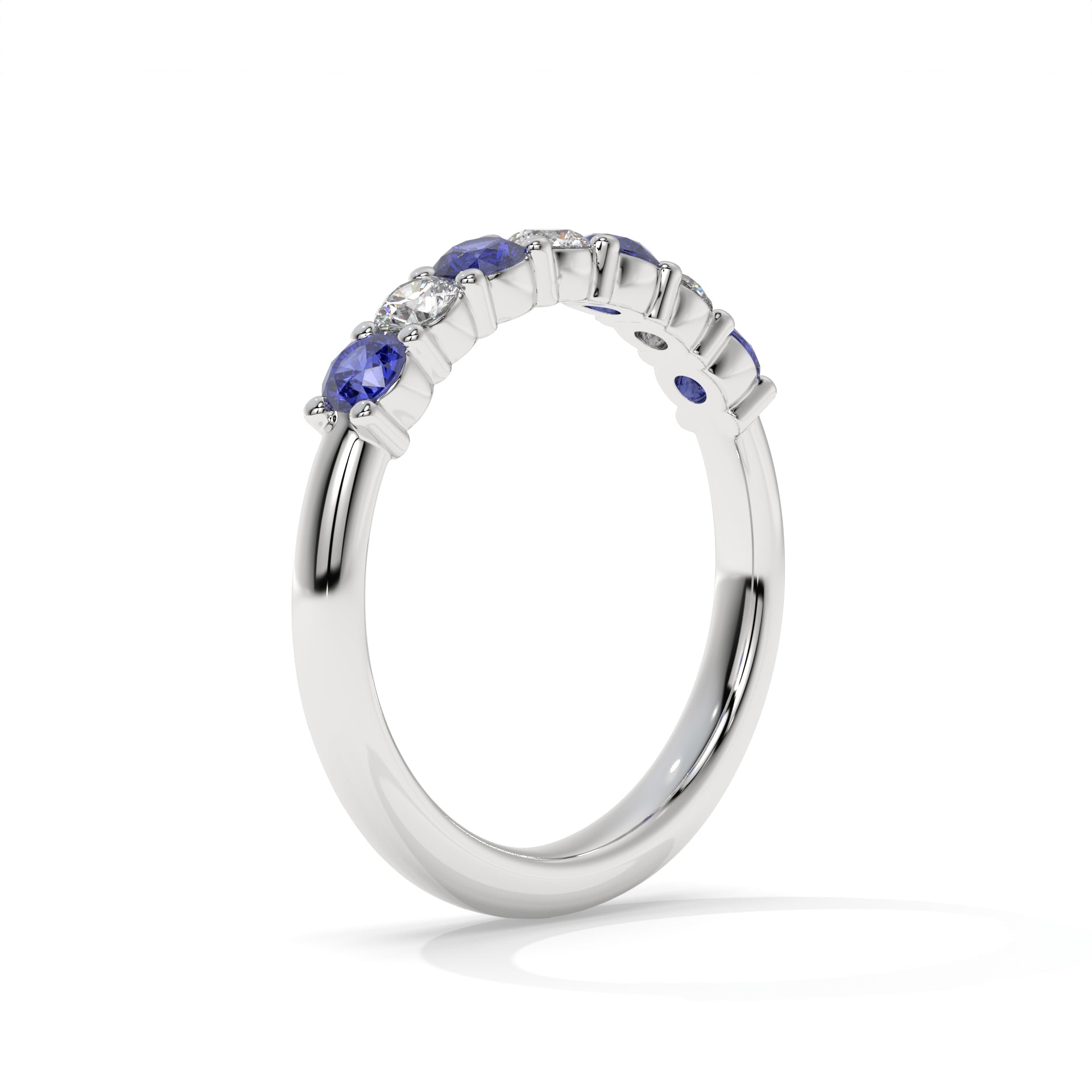 14K White Gold - Sapphire