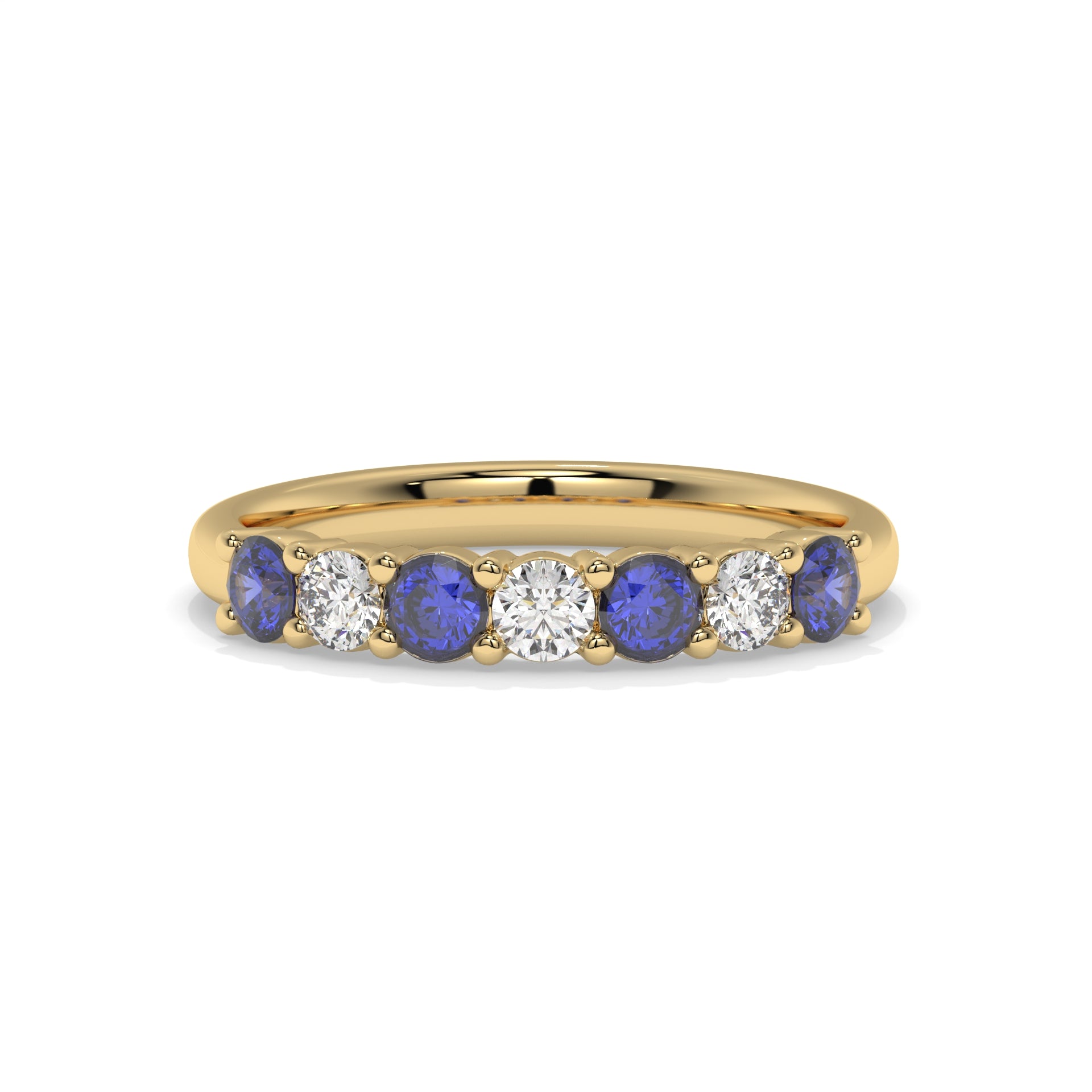 14K Yellow Gold - Sapphire