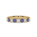 14K Yellow Gold - Sapphire