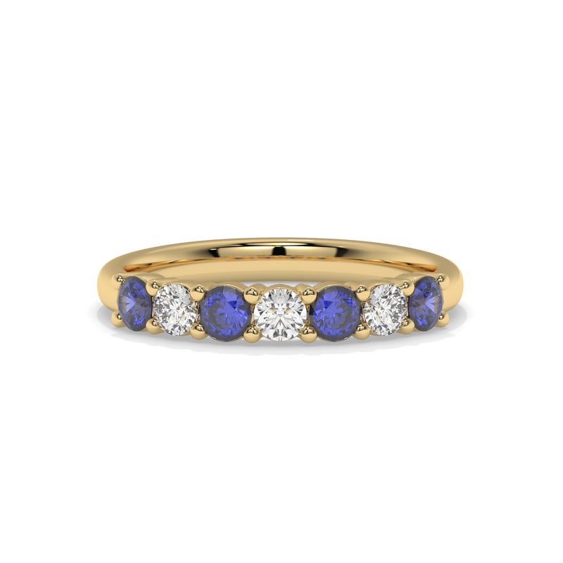 14K Yellow Gold - Sapphire