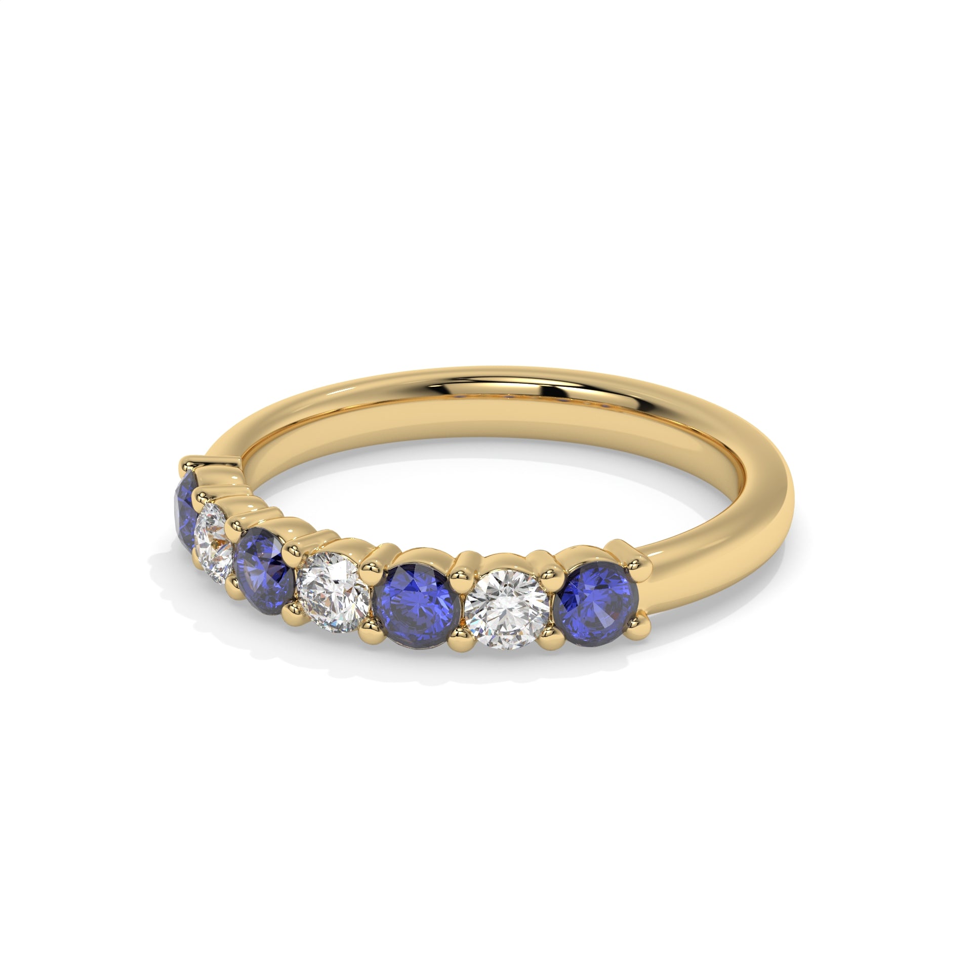 14K Yellow Gold - Sapphire