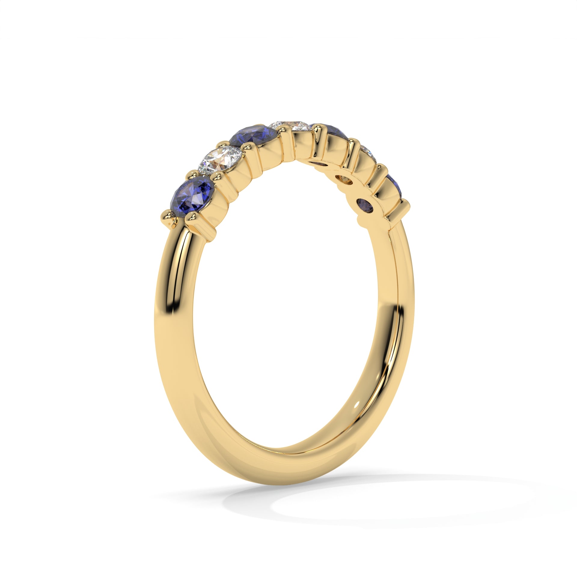 14K Yellow Gold - Sapphire