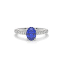 14K White Gold - Sapphire