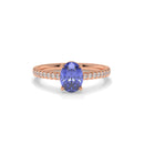 14K Rose Gold - Tanzanite