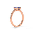 14K Rose Gold - Tanzanite