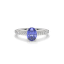 14K White Gold - Tanzanite