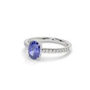 14K White Gold - Tanzanite