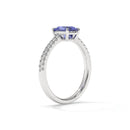 14K White Gold - Tanzanite