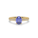 14K Yellow Gold - Tanzanite