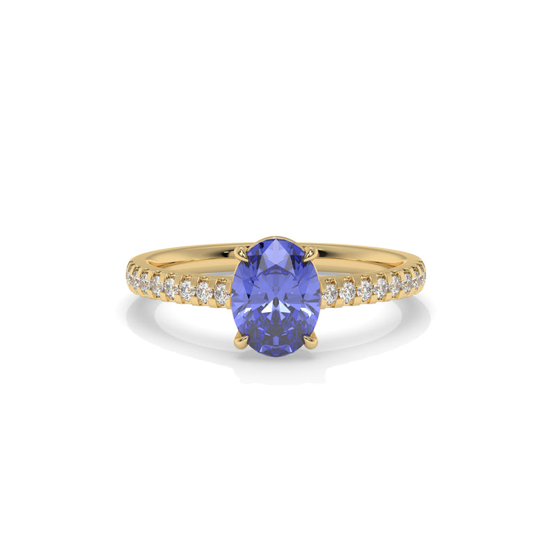 14K Yellow Gold - Tanzanite