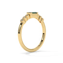 14K Yellow Gold - Emerald