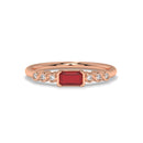14K Rose Gold - Ruby