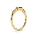 14K Yellow Gold - Ruby