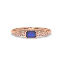 14K Rose Gold - Sapphire