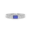 14K White Gold - Sapphire