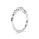 14K White Gold - Sapphire
