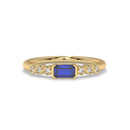 14K Yellow Gold - Sapphire