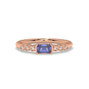14K Rose Gold - Tanzanite