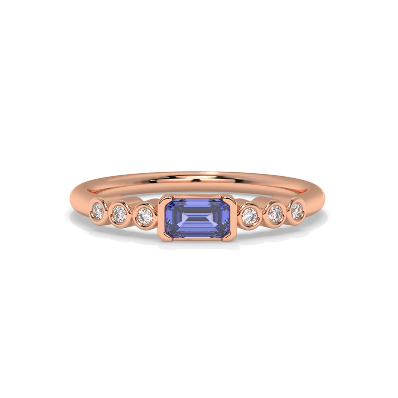 14K Rose Gold - Tanzanite