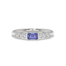 14K White Gold - Tanzanite