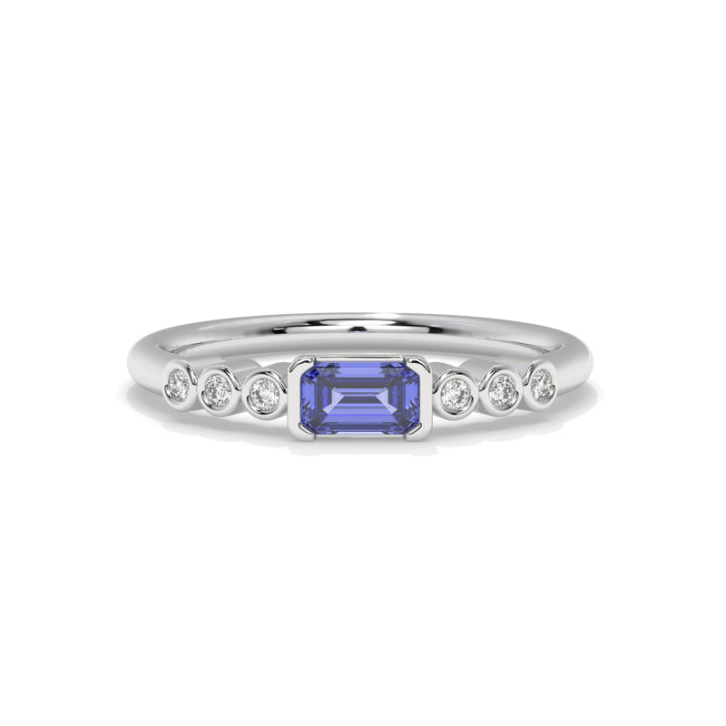 14K White Gold - Tanzanite