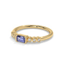 14K Yellow Gold - Tanzanite