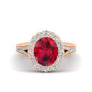 14K Rose Gold - Ruby