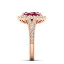 14K Rose Gold - Ruby