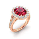 14K Rose Gold - Ruby