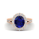 14K Rose Gold - Sapphire