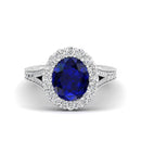 14K White Gold - Sapphire
