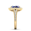 14K Yellow Gold - Sapphire