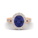 14K Rose Gold - Tanzanite