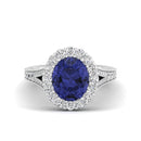14K White Gold - Tanzanite