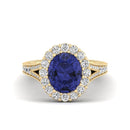 14K Yellow Gold - Tanzanite