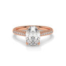 14K Rose Gold - Oval