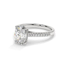 14K White Gold - Oval