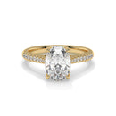 14K Yellow Gold - Oval