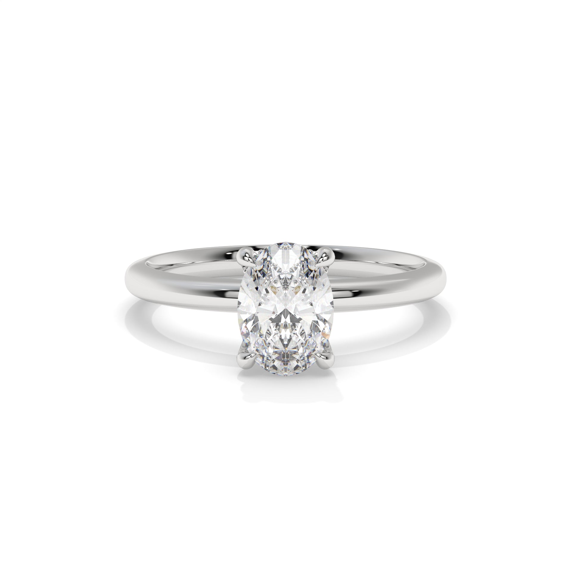 14K White Gold - 1.05