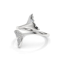 14K White Gold - Single Tail Pavé