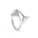 14K White Gold - Single Tail Pavé