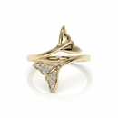 14K Yellow Gold - Single Tail Pavé