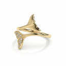 14K Yellow Gold - Single Tail Pavé
