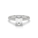 14K White Gold - Emerald
