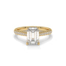 14K Yellow Gold - Emerald