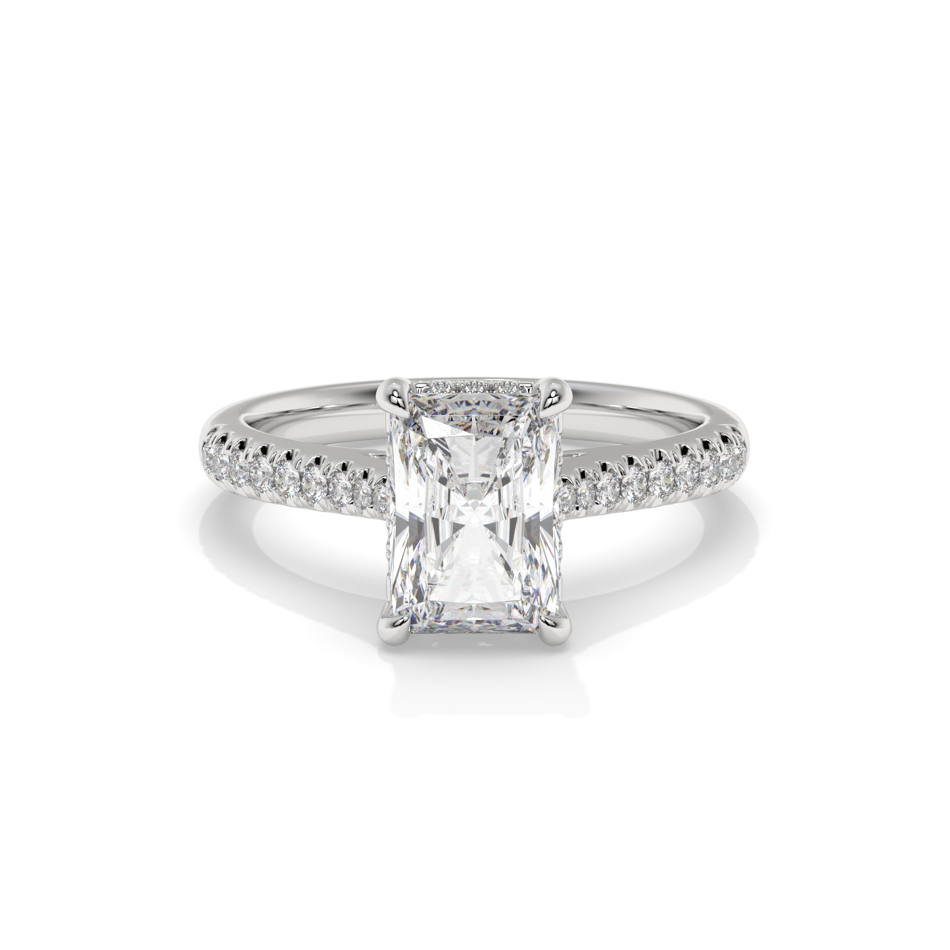 14K White Gold - Radiant
